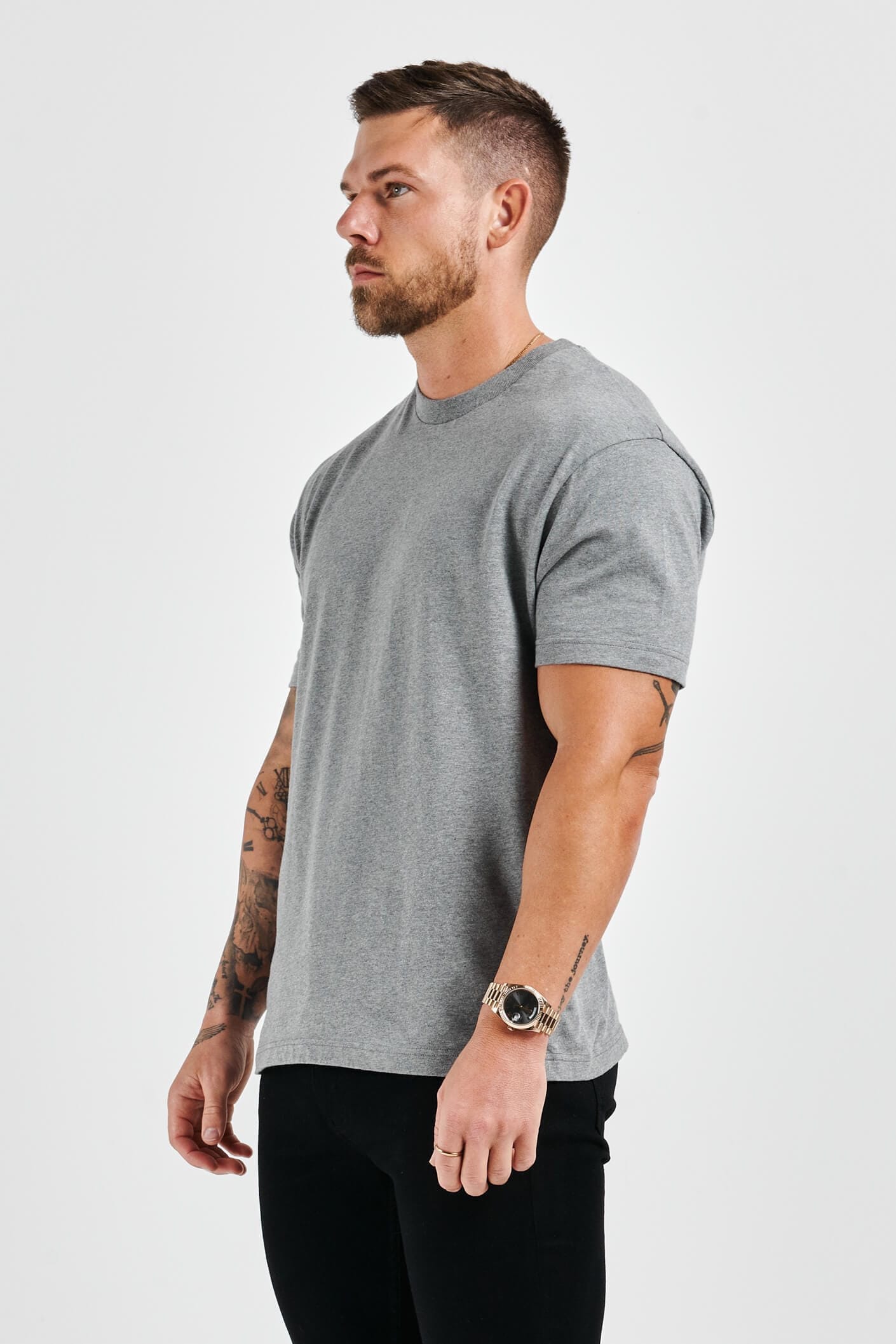 T-SHIRT - DARK GREY MARL