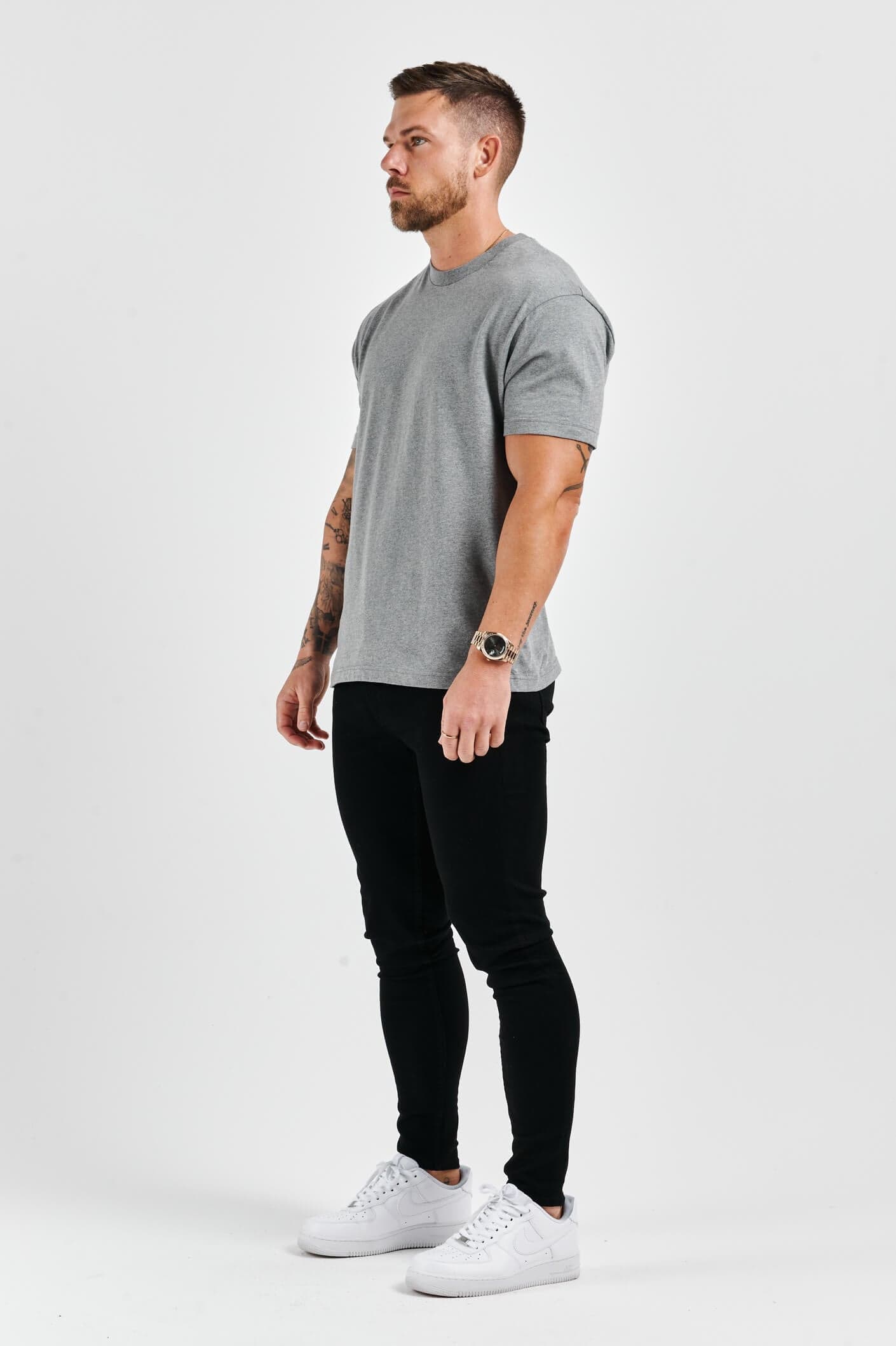 T-SHIRT - DARK GREY MARL