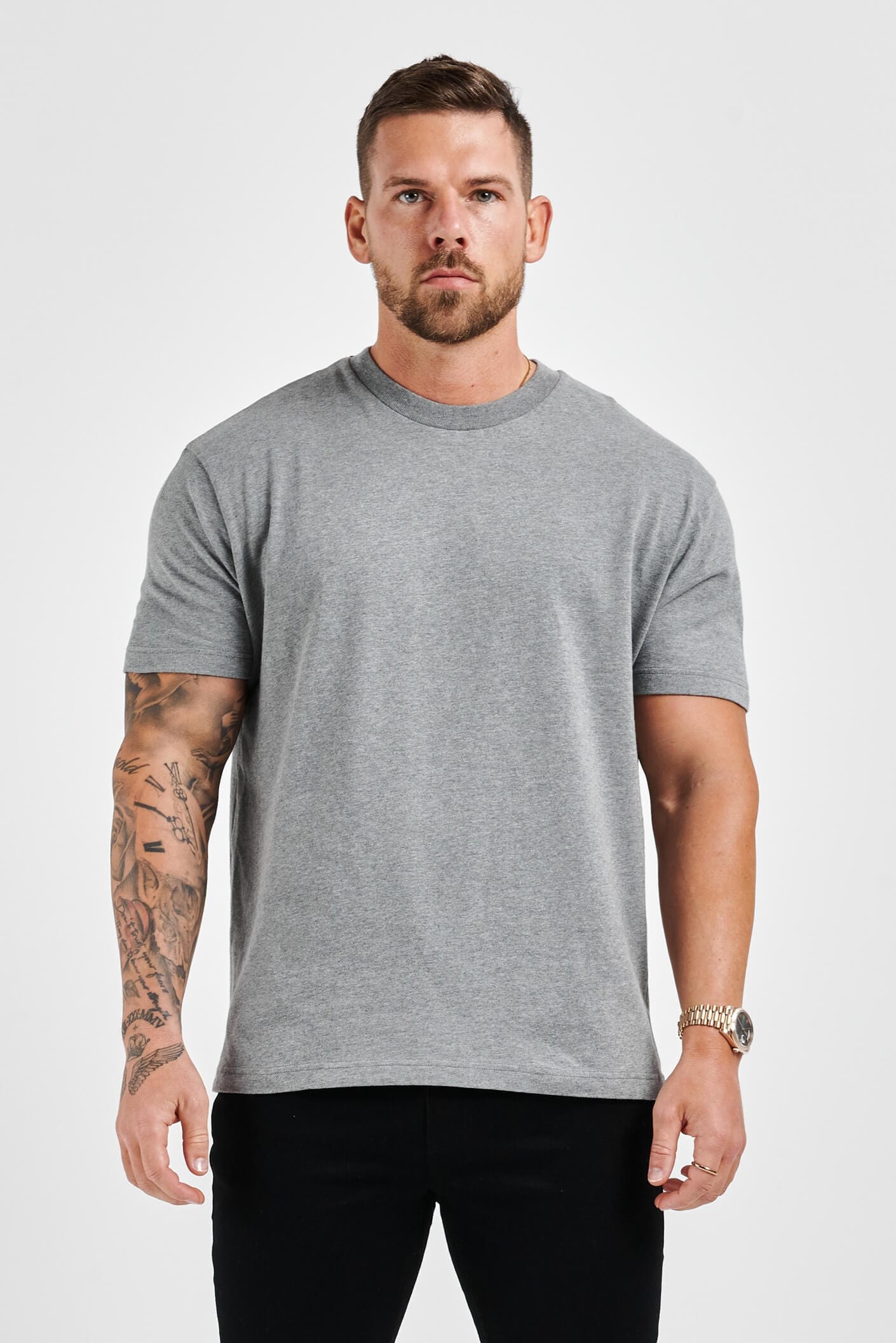 T-SHIRT - DARK GREY MARL