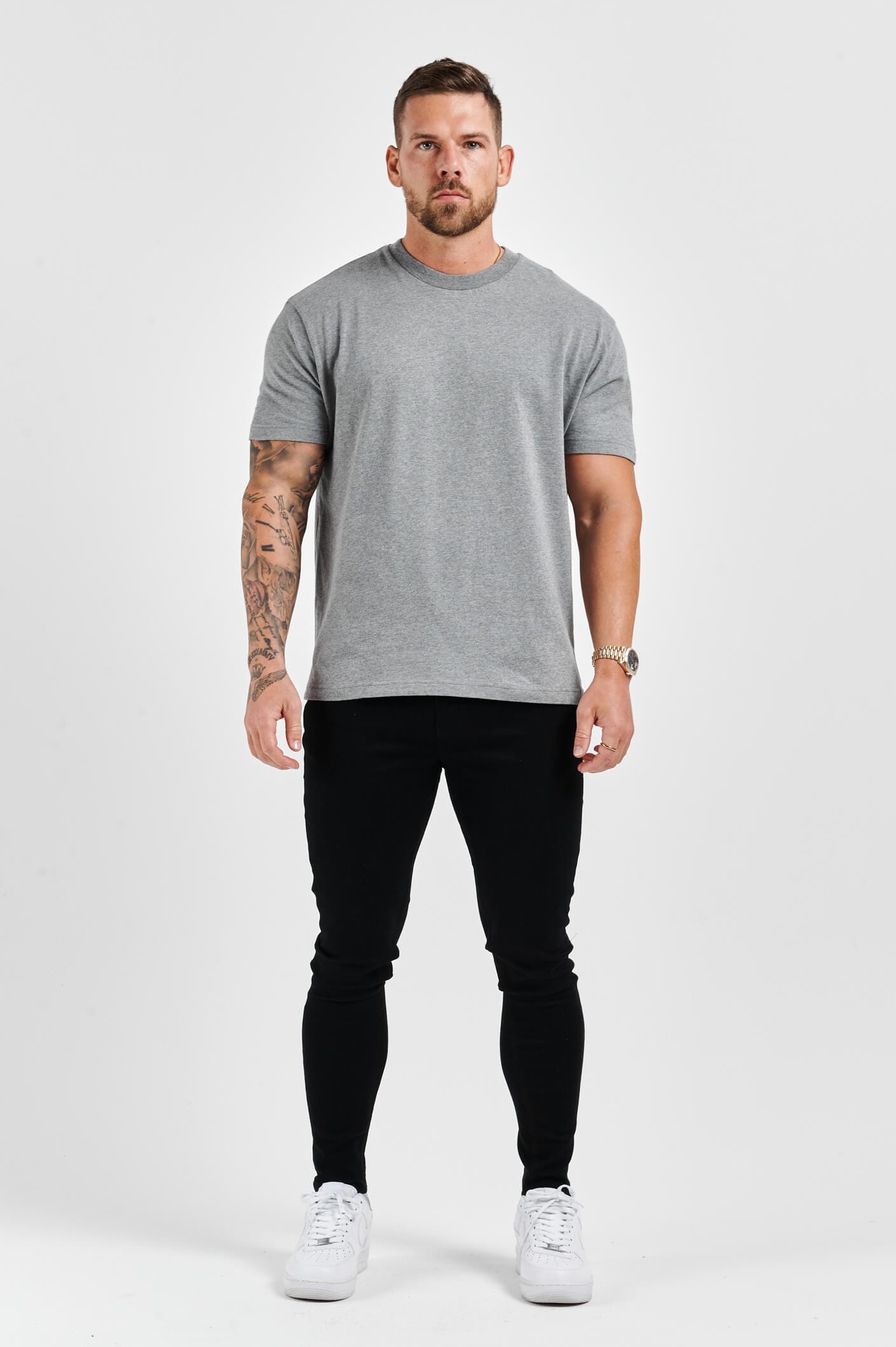 T-SHIRT - DARK GREY MARL