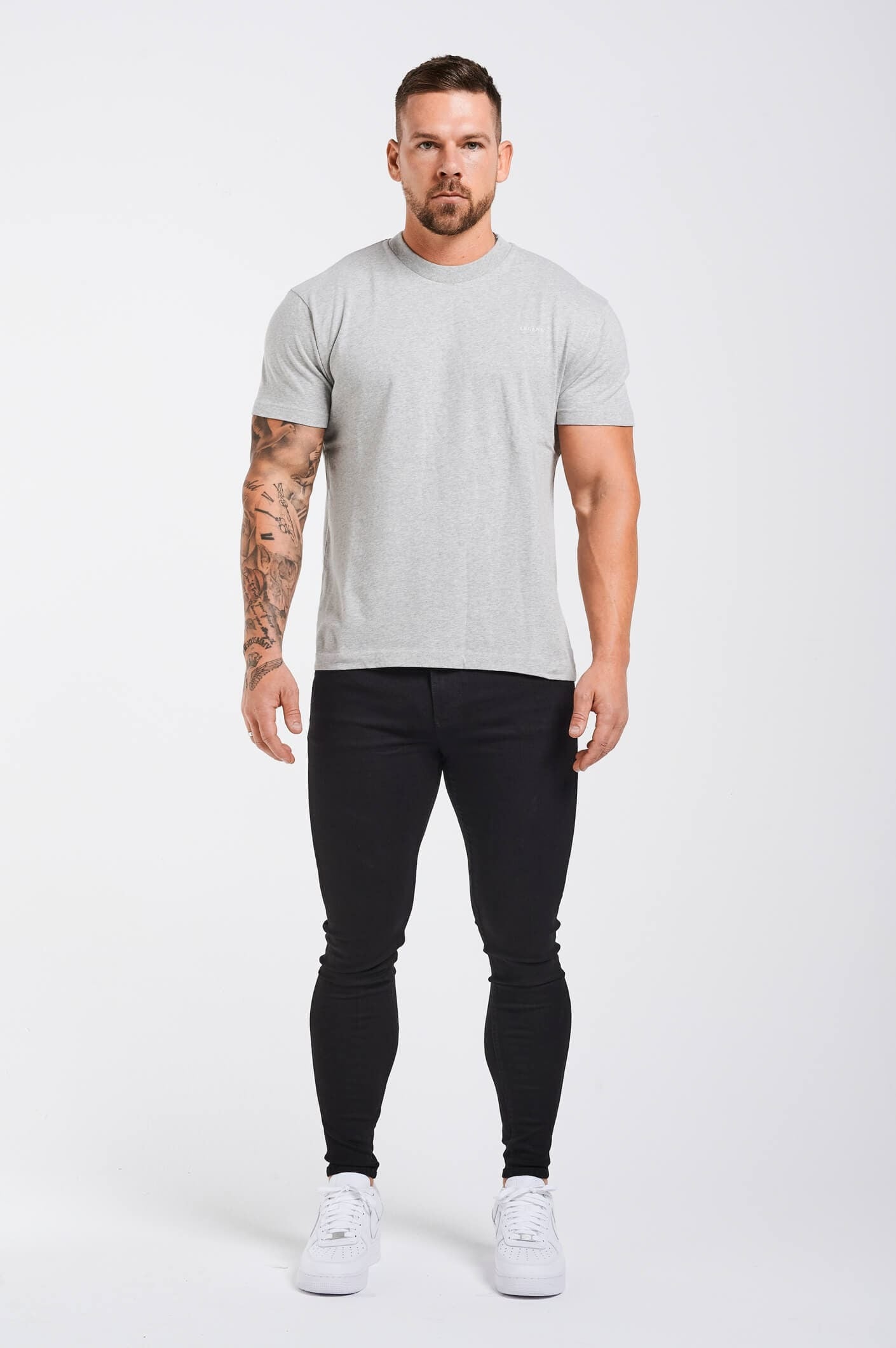 T-SHIRT - GREY MARL