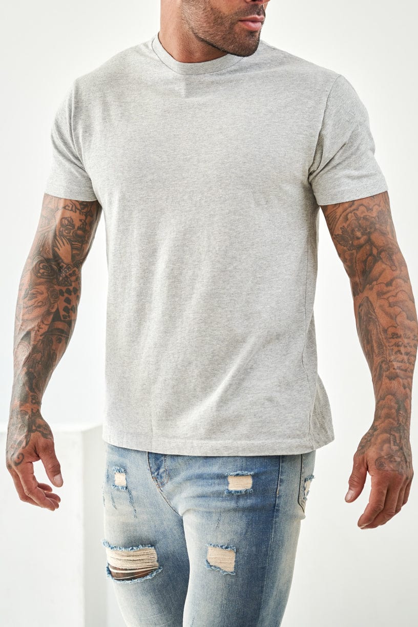 T-SHIRT - GREY MARL