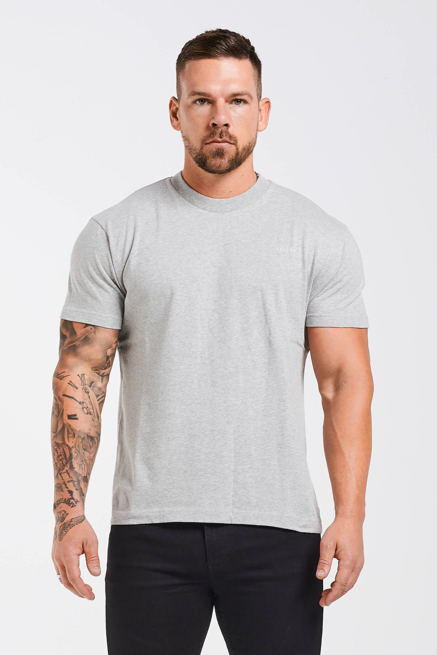 T-SHIRT - GREY MARL
