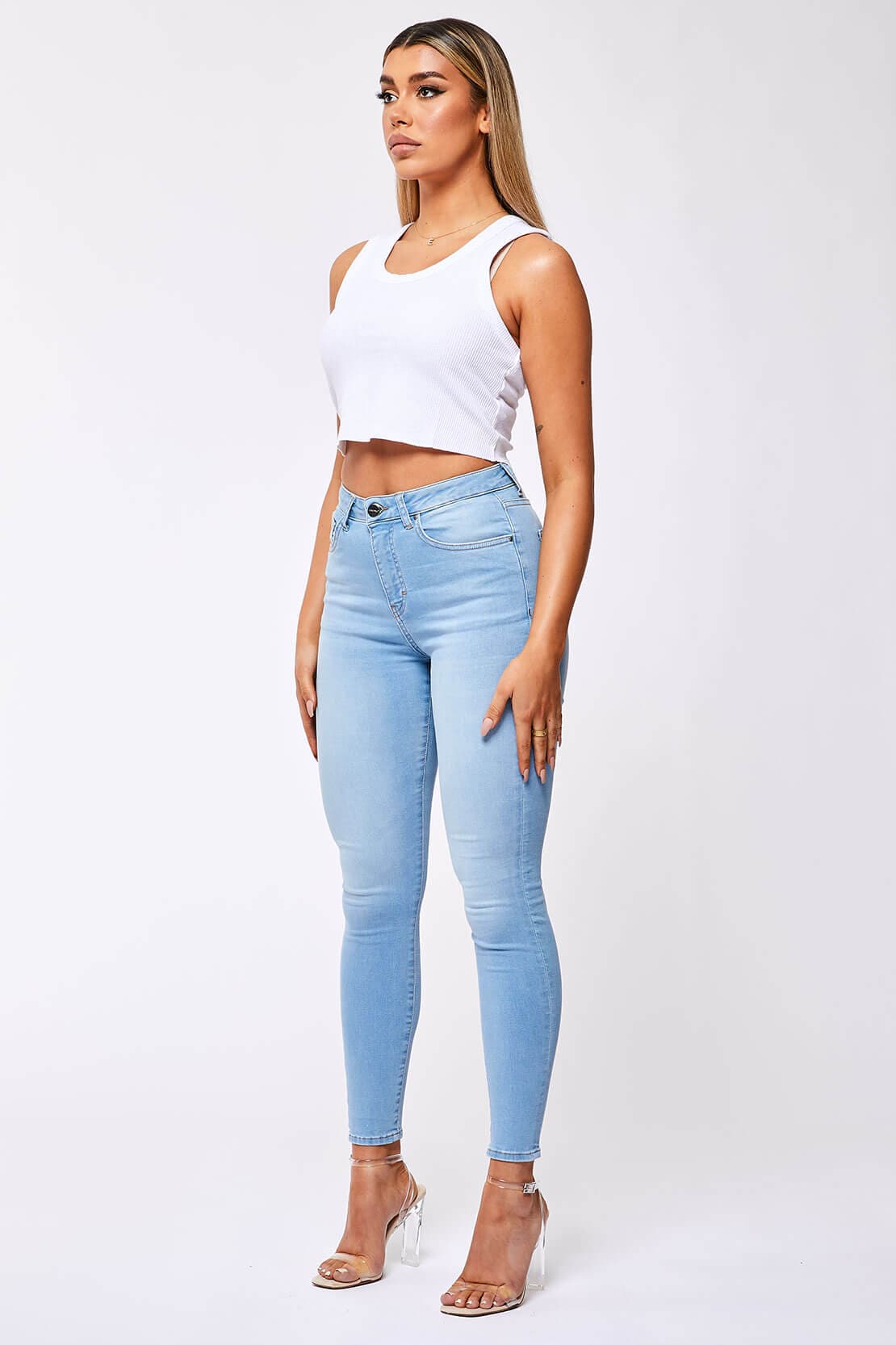 JEANS - WASHED PALE BLUE